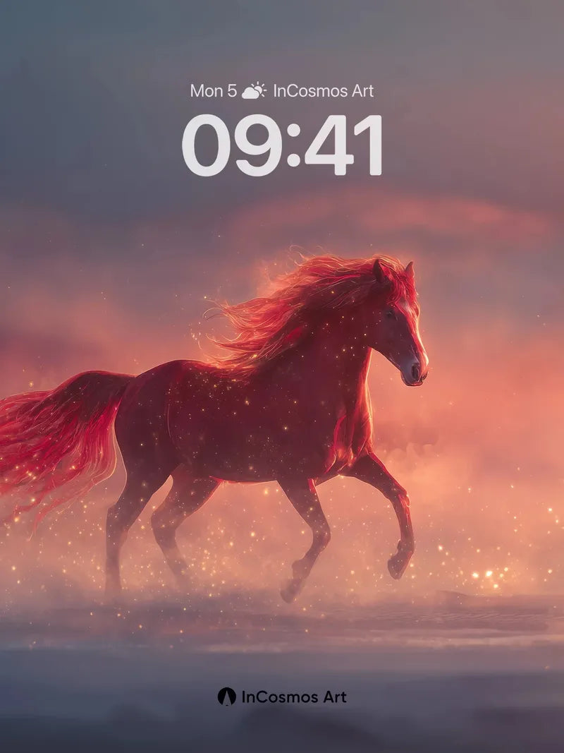 Crimson Mirage Wallpaper with Starlight Hooves