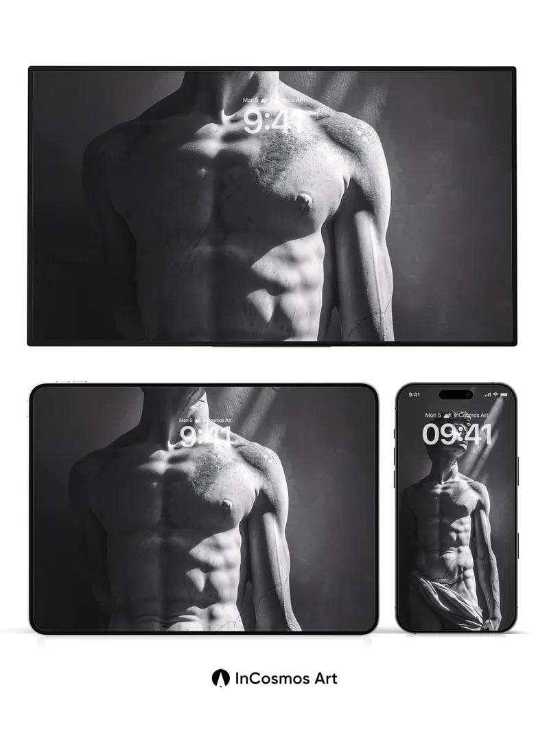 Stone Reverie Wallpaper with Sunlit Shadows