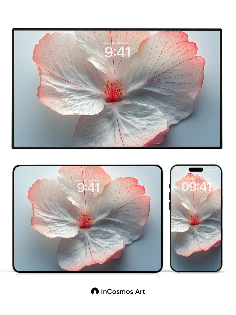 Serene Petal Wallpaper with Soft Edge Glow