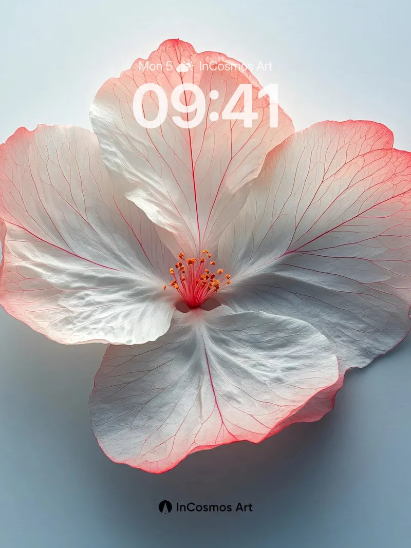 Serene Petal Wallpaper with Soft Edge Glow