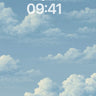 Azure Drift Cloudscape Wallpaper Soft Pastel