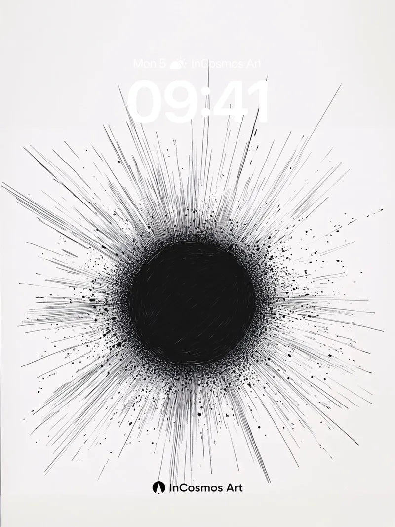 Void Pulse Wallpaper with Radiant Fractures