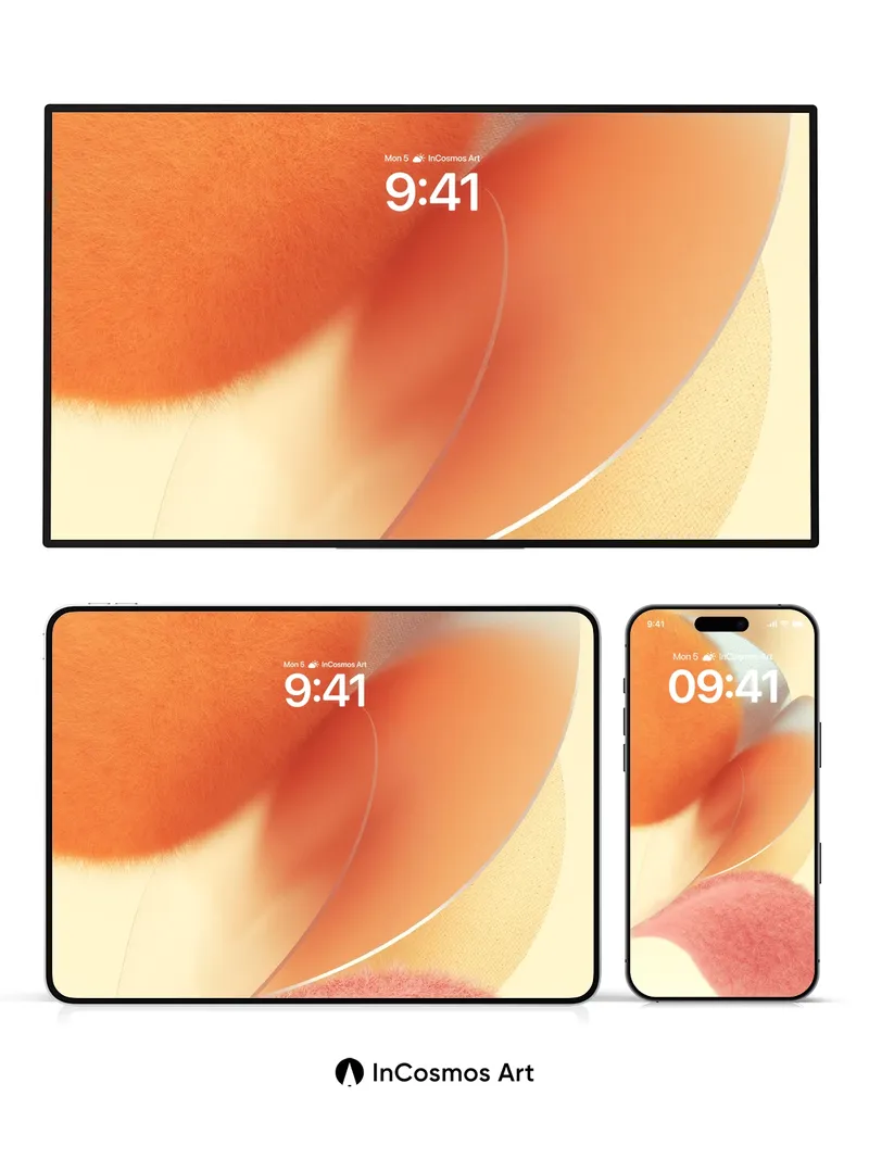 Velvet Bloom Wallpaper with Soft Light Trails