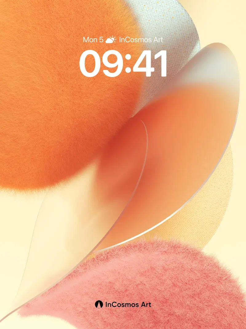 Velvet Bloom Wallpaper with Soft Light Trails