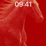 Crimson Gala Wallpaper with Sparkling Horses wallpaper for iPhone, iPad & Mac