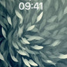 Monochrome Leaf Flow Wallpaper wallpaper for iPhone, iPad & Mac