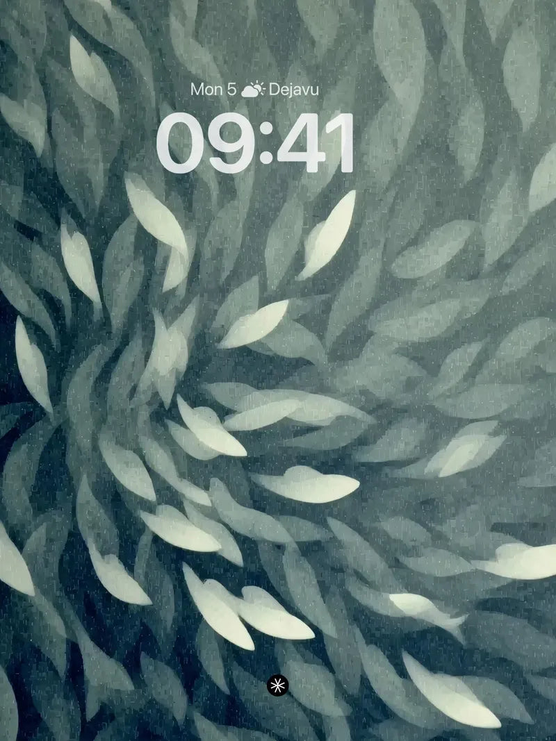 Monochrome Leaf Flow Wallpaper wallpaper for iPhone, iPad & Mac