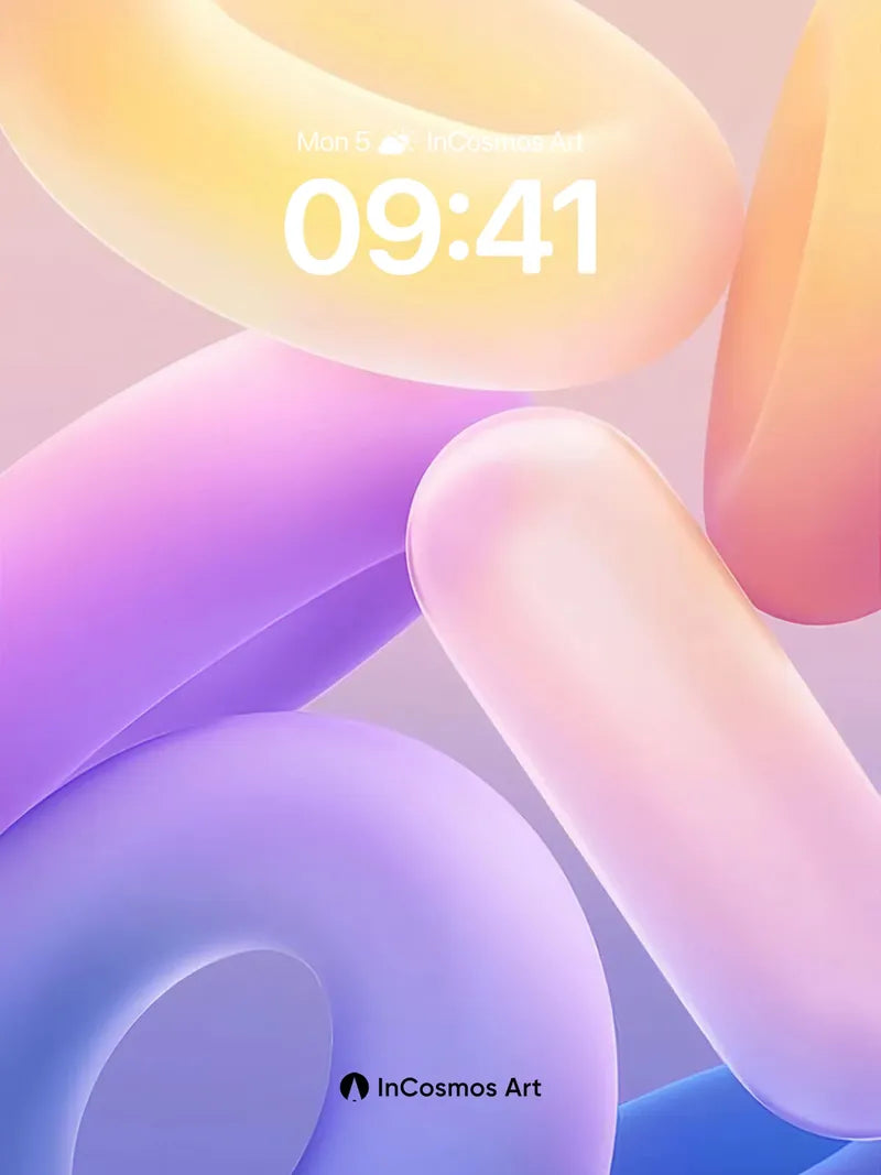 Luminous Float Wallpaper with Soft Hues