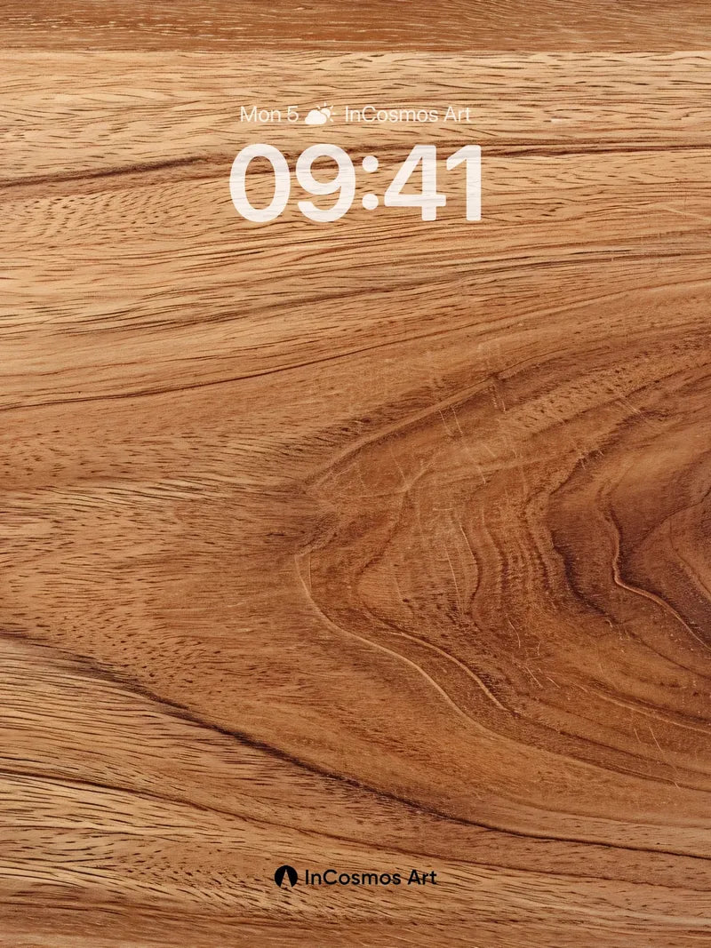 Warm Embrace Wood Grain Wallpaper with Natural Flow