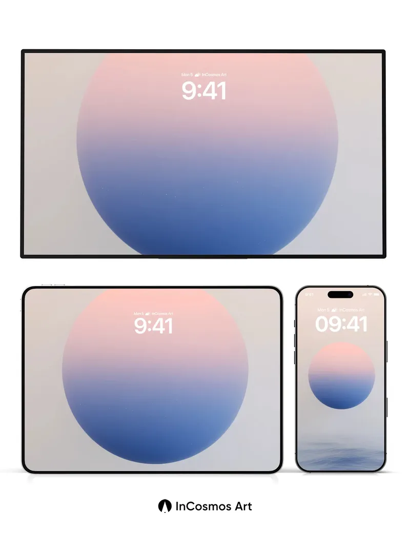 Serenity Sphere Wallpaper with Gradient Hush