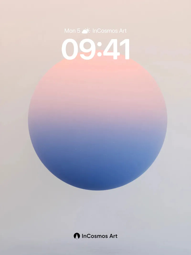Serenity Sphere Wallpaper with Gradient Hush