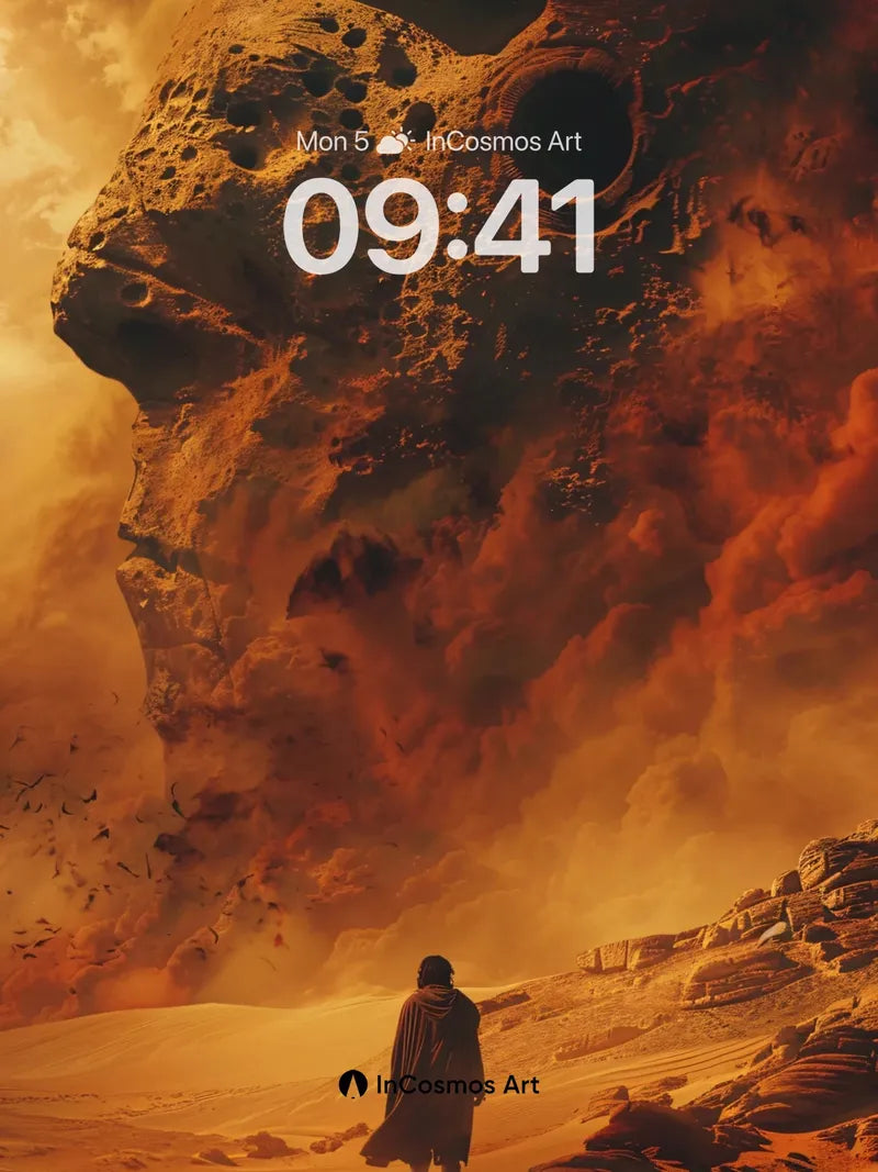 Deserted Colossus Wallpaper with Ancient Echoes