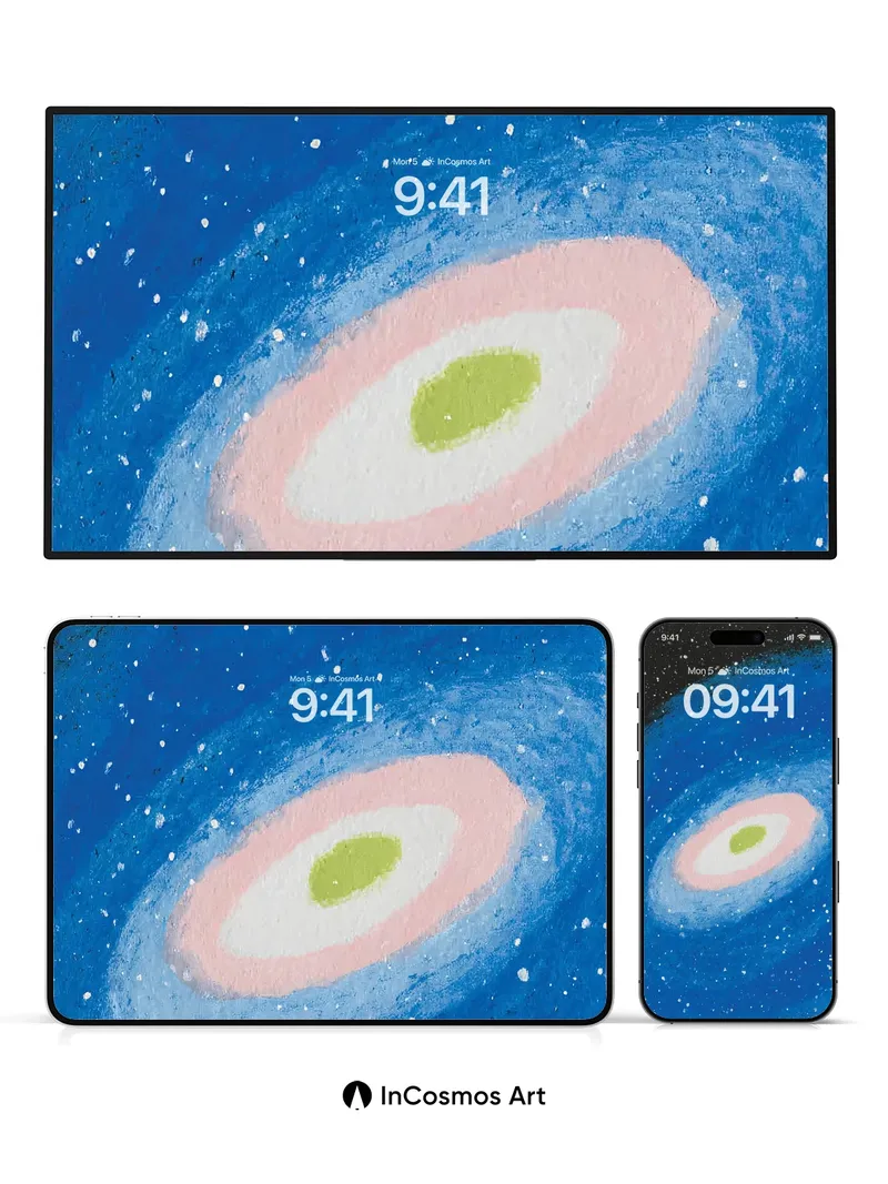 Nebula Bloom Wallpaper with Soft Gradient