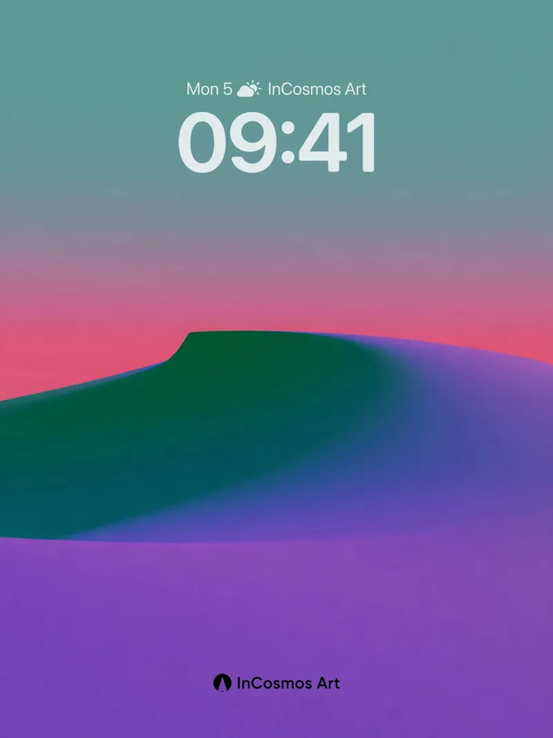 Surreal Dune Wallpaper with Gradient Horizon