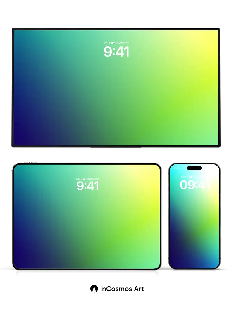 Luminous Gradient Wallpaper with Ethereal Light Flow