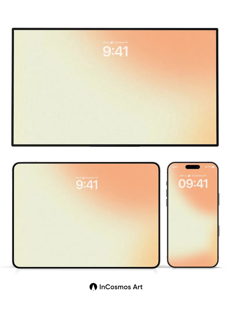 Soft Hush Gradient Wallpaper with Warm Embrace