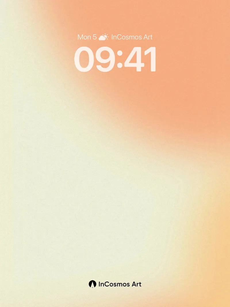 Soft Hush Gradient Wallpaper with Warm Embrace