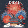 Celestial Firework Wallpaper with Floating Pagoda wallpaper for iPhone, iPad & Mac