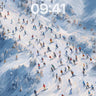 Snowfall Symphony Wallpaper with Alpine Motion wallpaper for iPhone, iPad & Mac