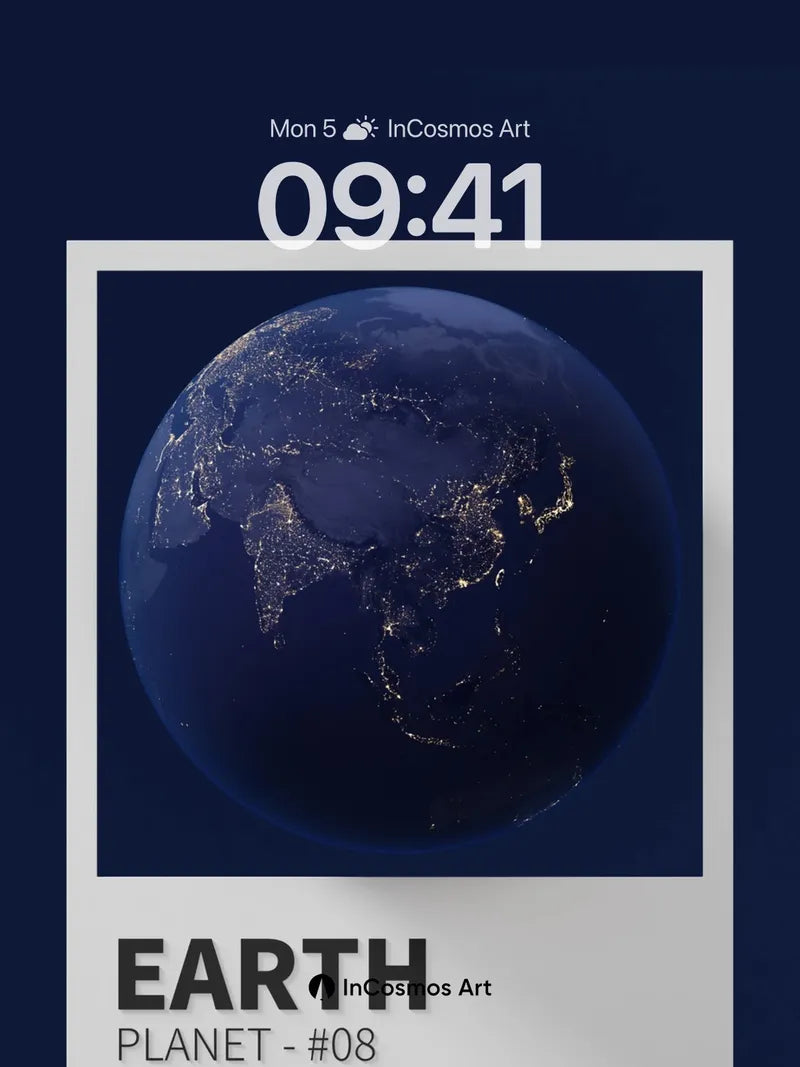 Nightfall Earth Wallpaper with Celestial Glow