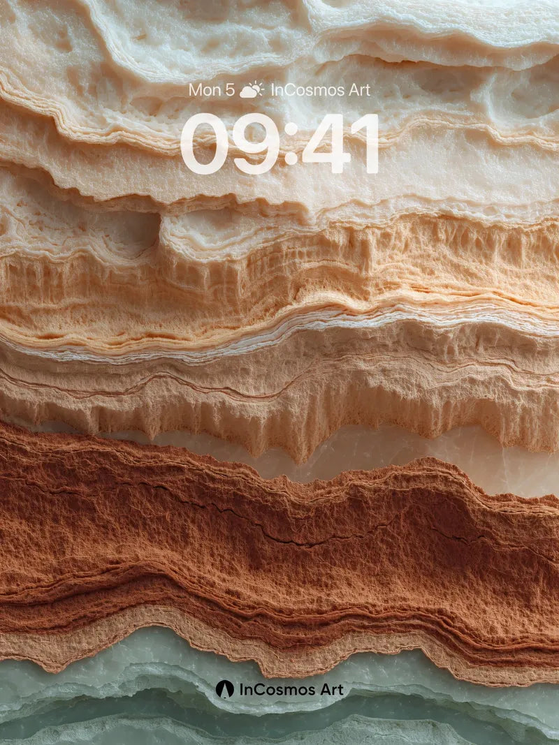 Sedimentary Hush Wallpaper with Earth's Breath