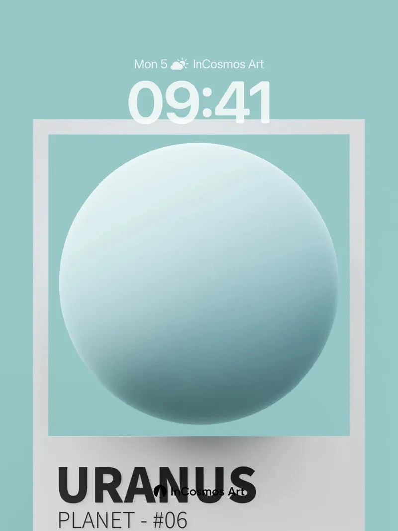 Serene Cyan Sphere Wallpaper with Floating Depth