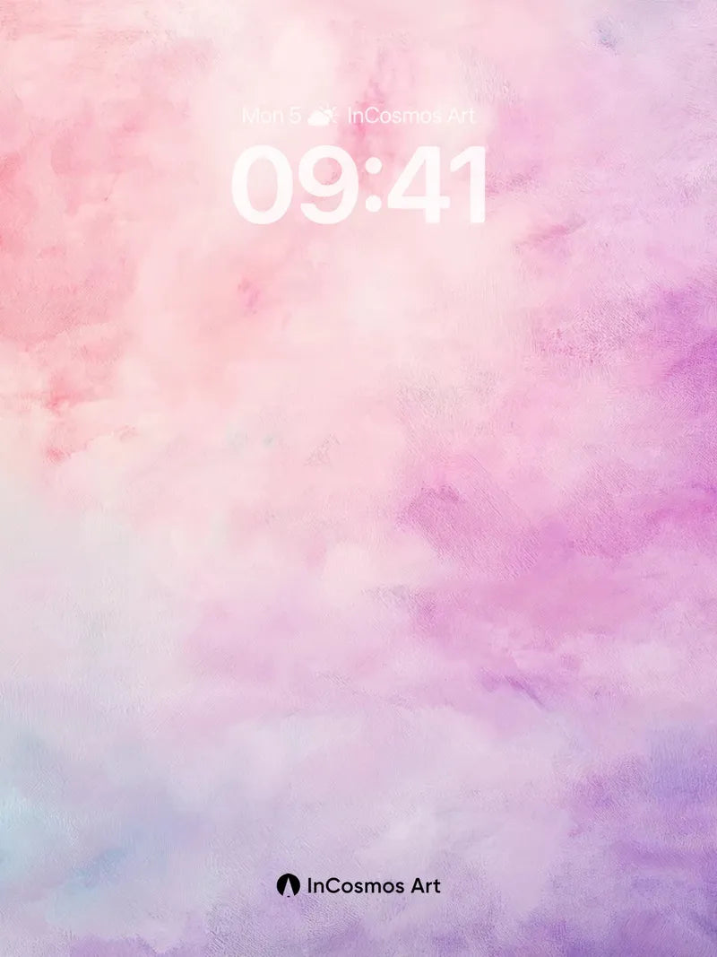 Ethereal Haze Wallpaper with Floating Color Veils