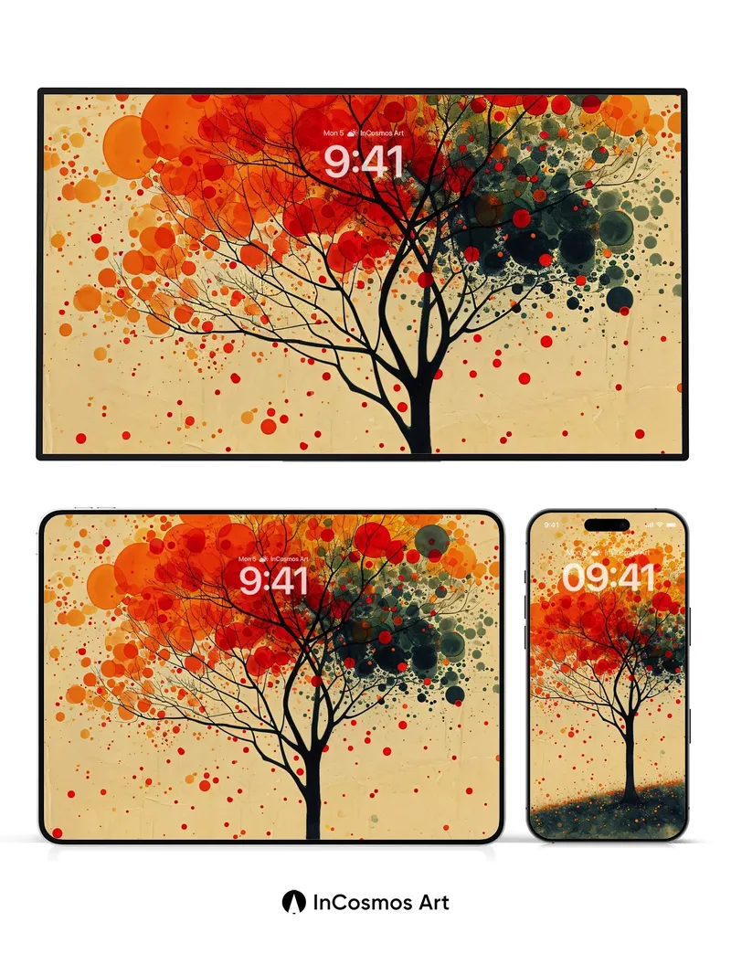 Autumn Echo Wallpaper with Dotted Canopy