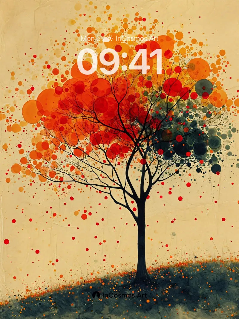 Autumn Echo Wallpaper with Dotted Canopy