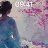 Serenity Bloom Wallpaper with Cherry Petal Drift wallpaper for iPhone, iPad & Mac