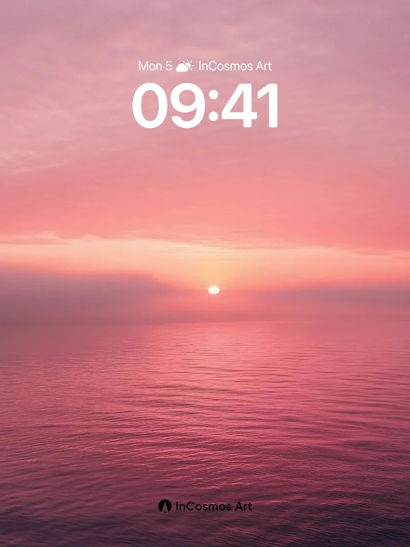 Serenity Horizon Wallpaper with Sunset Hush