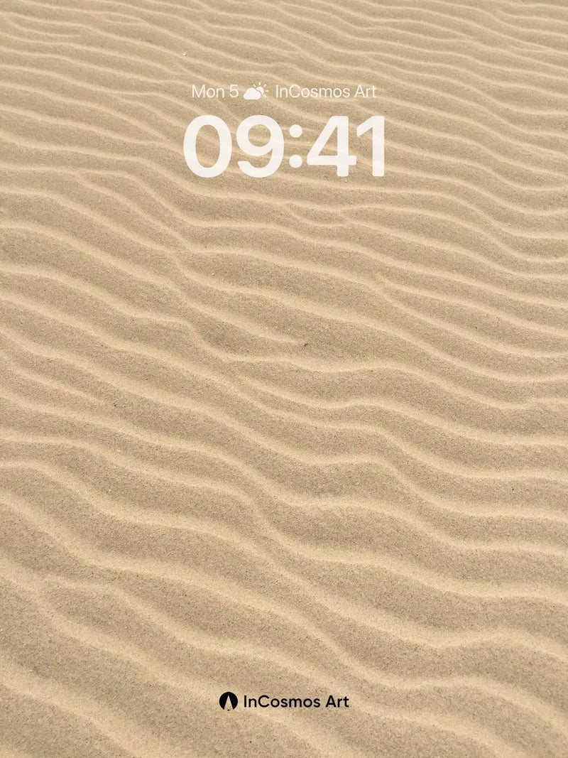 Serenity Sand Wallpaper with Whispering Ripples