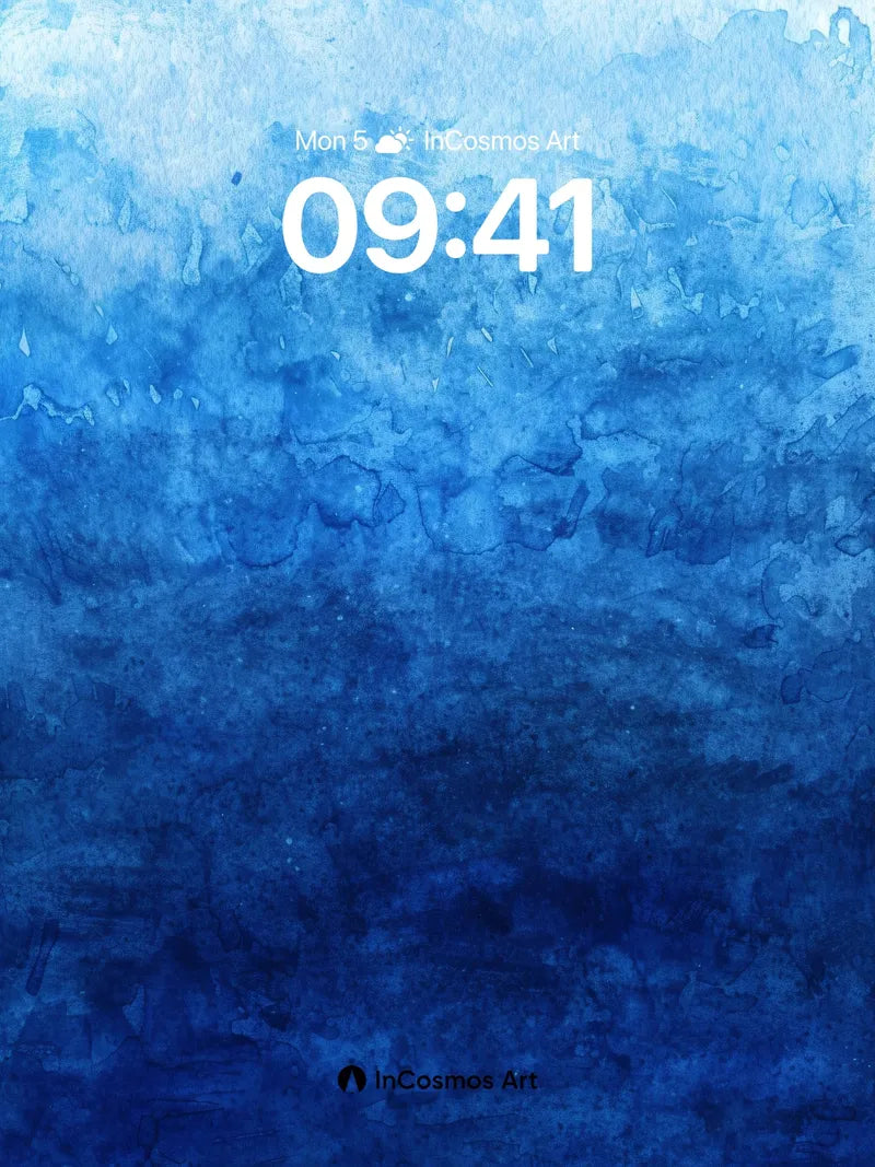 Deep Ocean Breath Wallpaper with Living Blue Hues