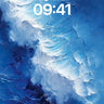 Frostborne Abyss Wallpaper with Shifting Ice Veins wallpaper for iPhone, iPad & Mac