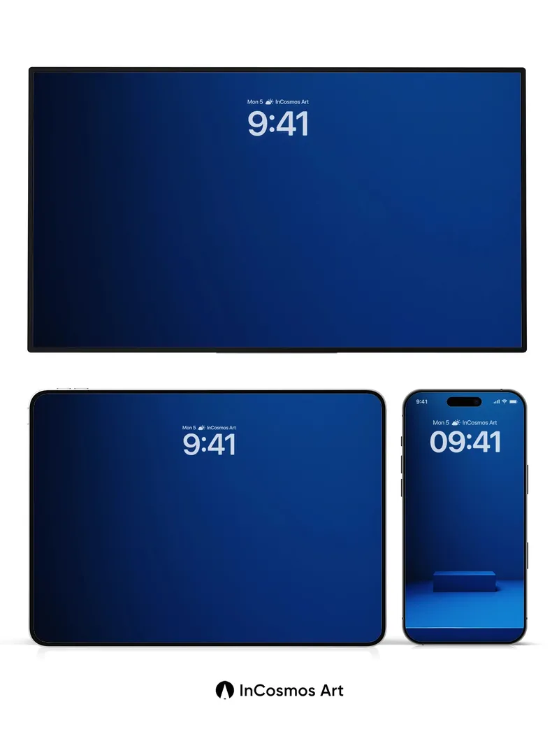 Deep Abyss Wallpaper with Silent Geometry