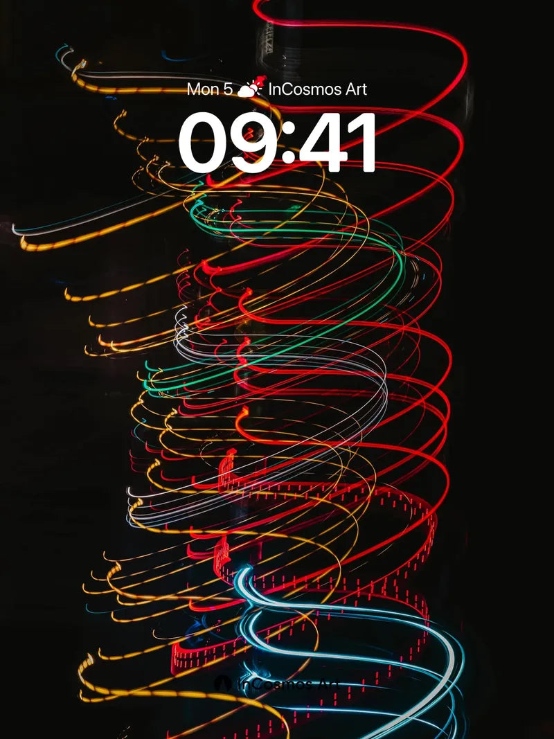 Electric Spiral Wallpaper with Neon Pulse