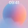 Serene Gradient Sphere Wallpaper with Ethereal Haze wallpaper for iPhone, iPad & Mac