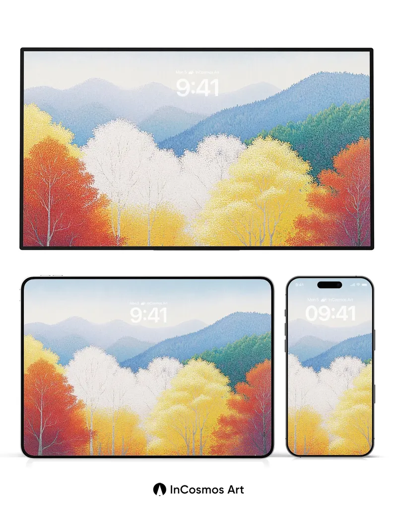 Autumn Hush Wallpaper with Whispering Canopies