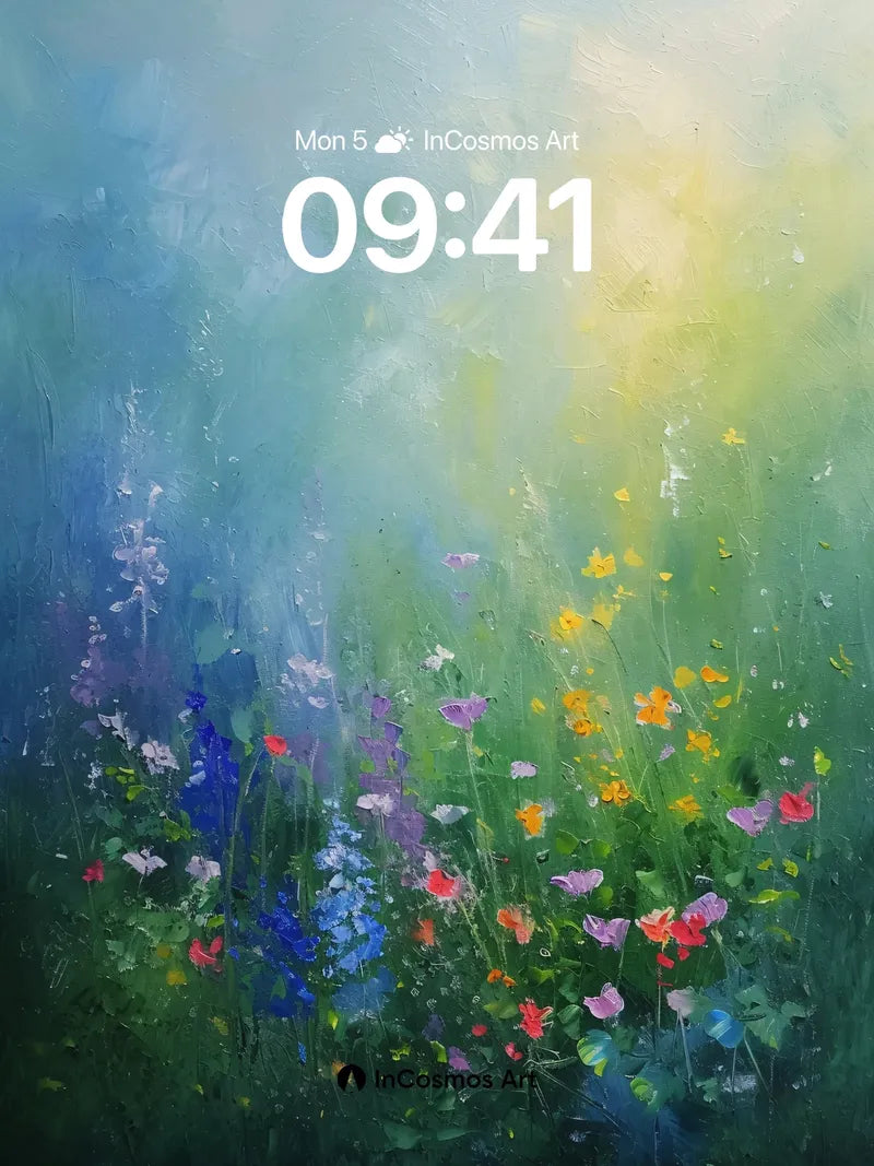 Luminous Meadow Wallpaper with Ethereal Light wallpaper for iPhone, iPad & Mac