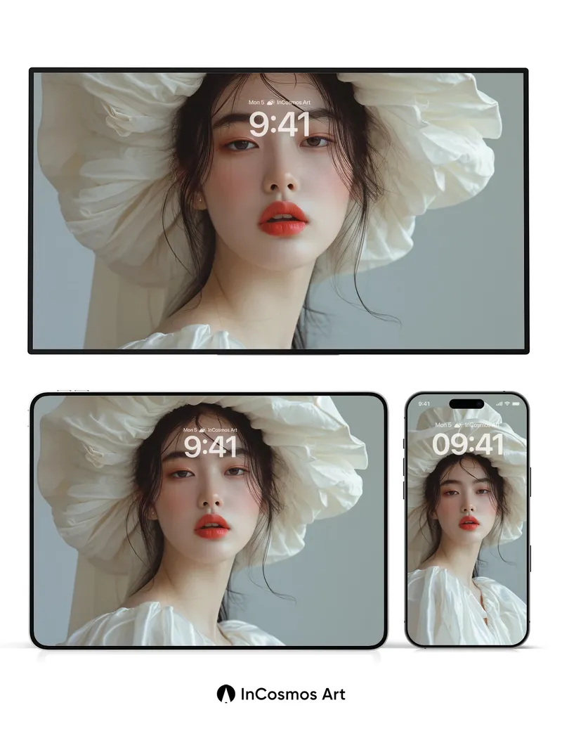 Silken Reverie Wallpaper with Puffed Canopy