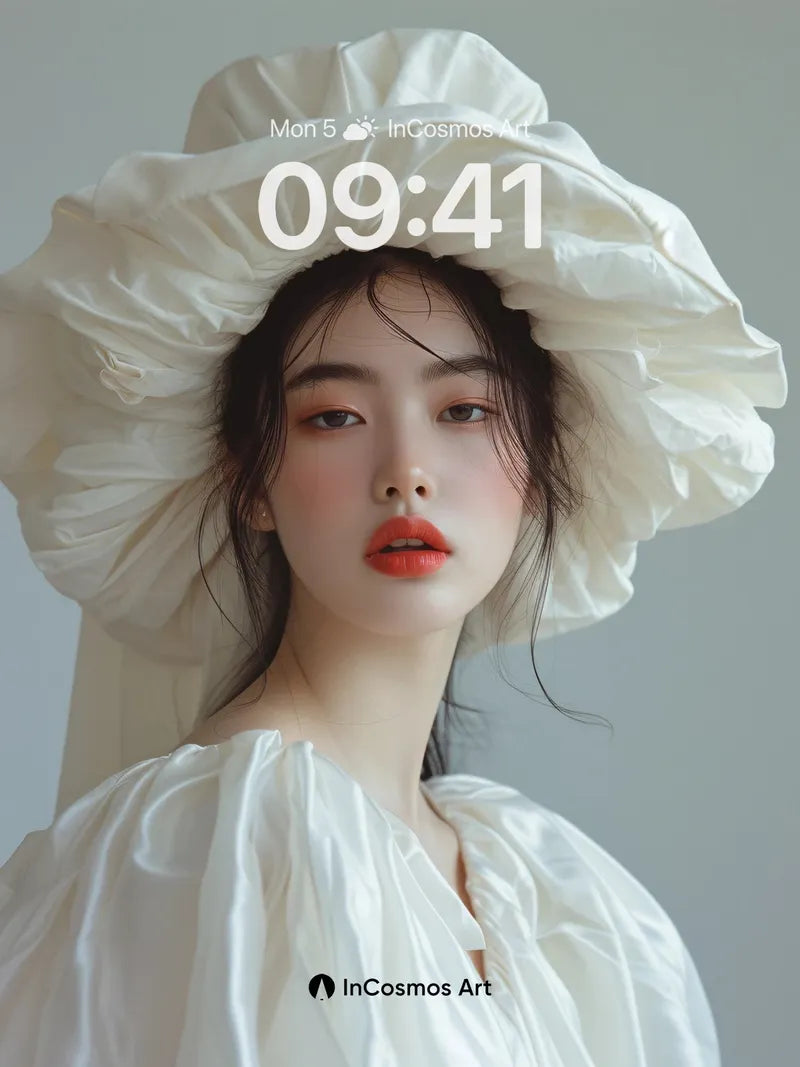 Silken Reverie Wallpaper with Puffed Canopy