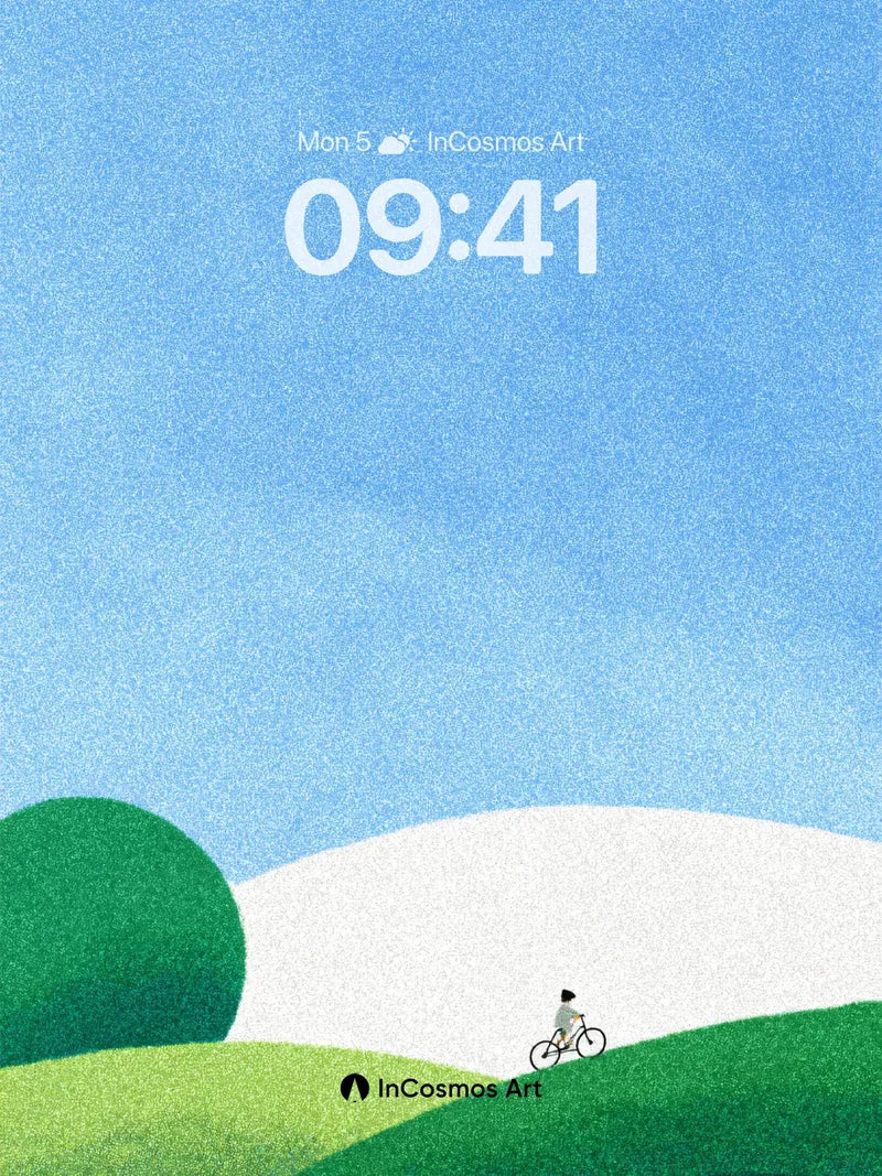 Serene Horizon Wallpaper with Rolling Hills wallpaper for iPhone, iPad & Mac