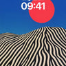 Desert Pulse Wallpaper with Zebra Stripes wallpaper for iPhone, iPad & Mac