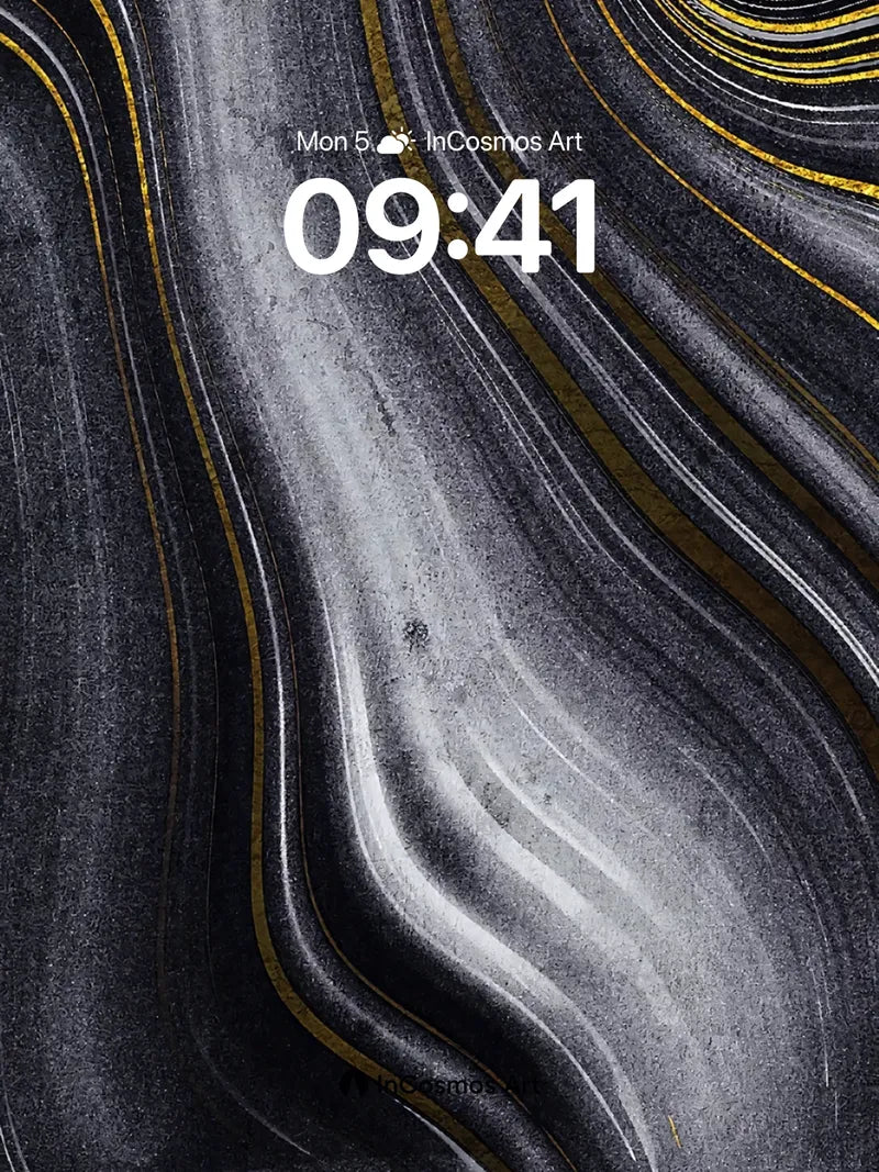 Luminous Veil Wallpaper with Golden Threads