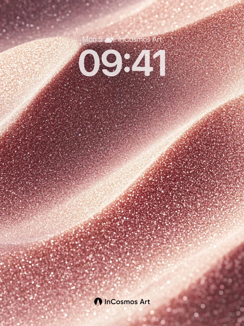 Luminous Sand Dune Wallpaper with Starlight Dust