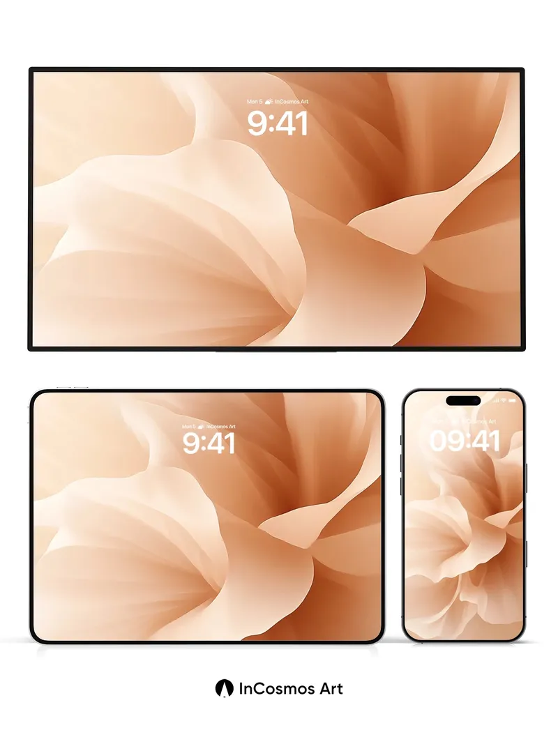 Serene Petal Wallpaper with Soft Light Drift