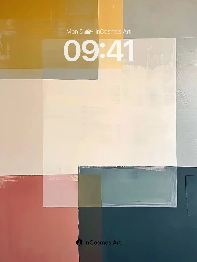 Silent Geometry Wallpaper with Soft Edges