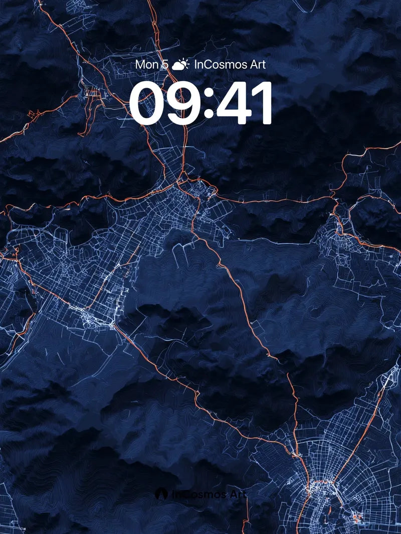 Nocturnal Circuit Wallpaper with Glowing Veins