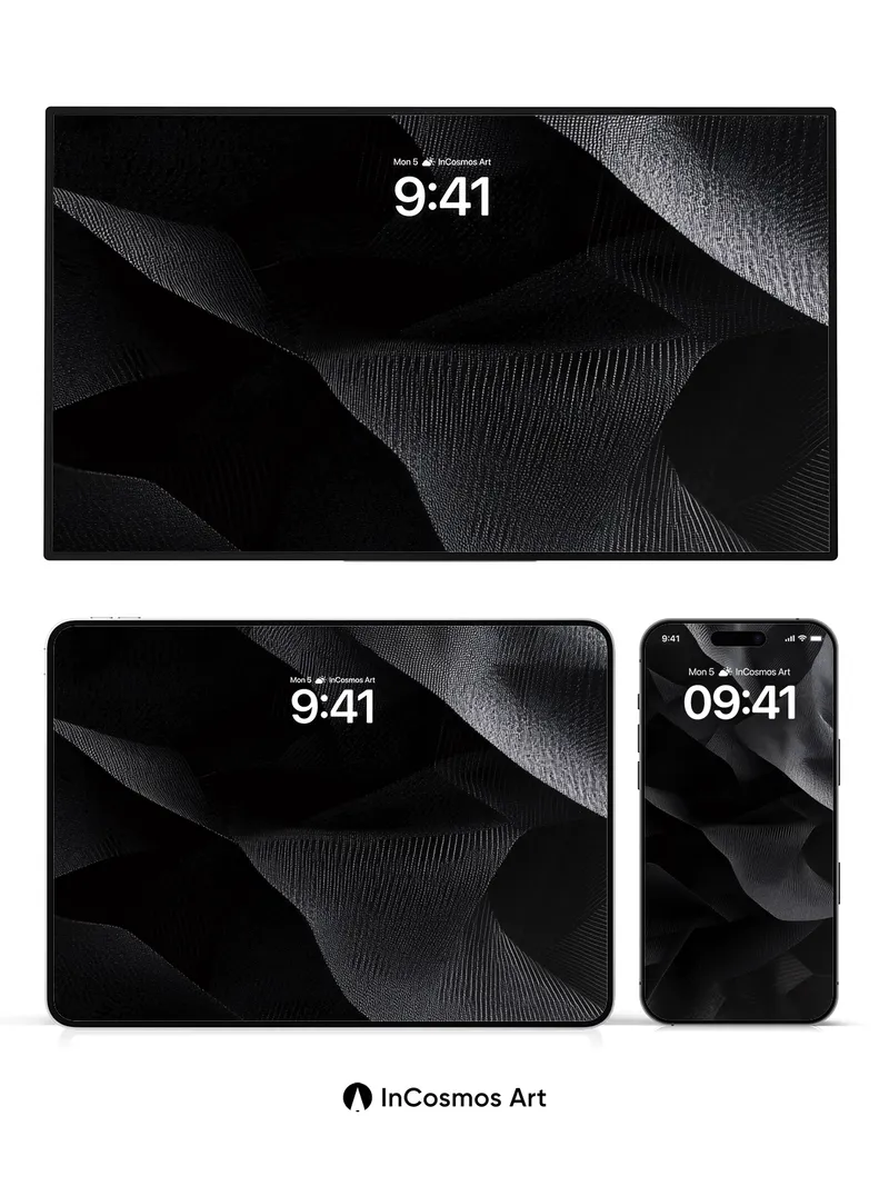 Shadow Weave Wallpaper with Whispering Threads