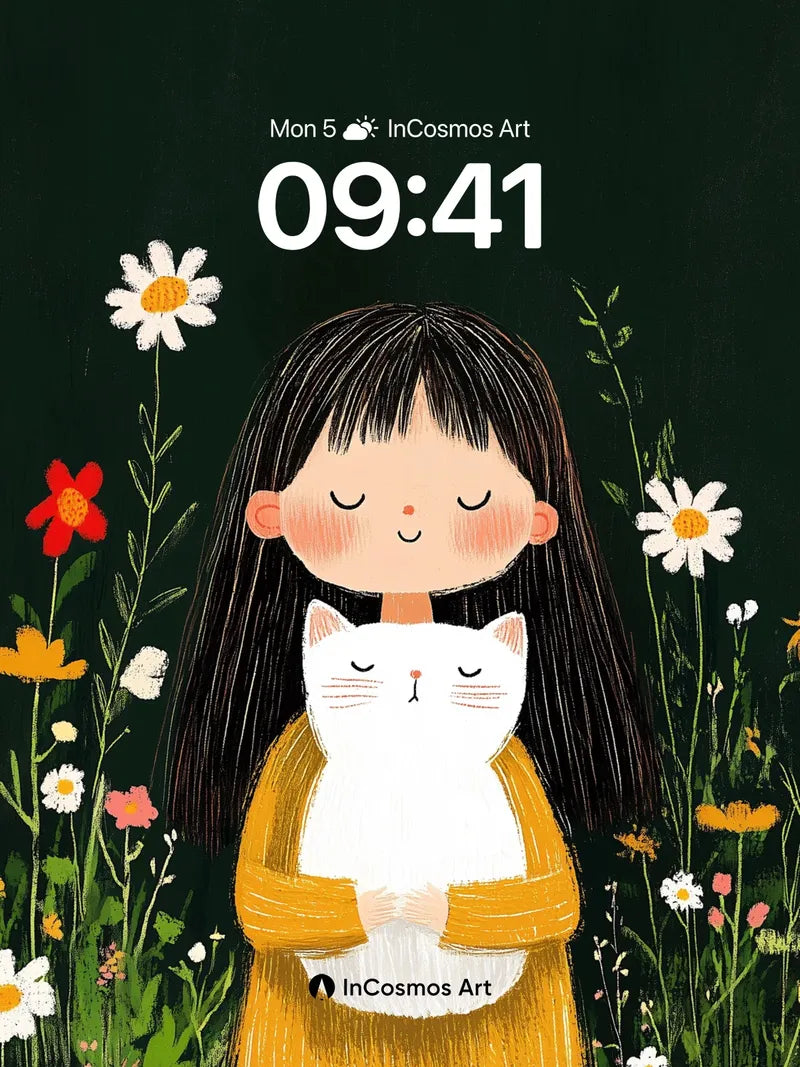 Serenity Bloom Wallpaper with Whispering Petals